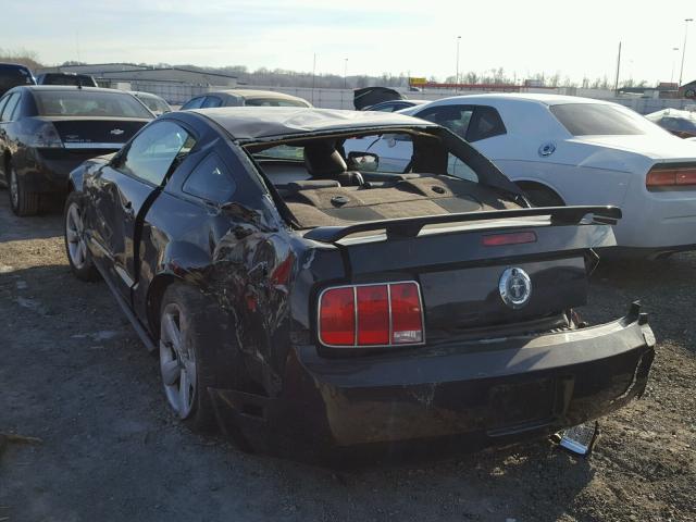 1ZVFT80N765248377 - 2006 FORD MUSTANG BLACK photo 3