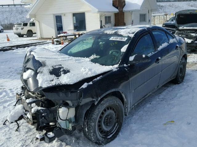 1G2ZF58B374270226 - 2007 PONTIAC G6 VALUE L BLACK photo 2