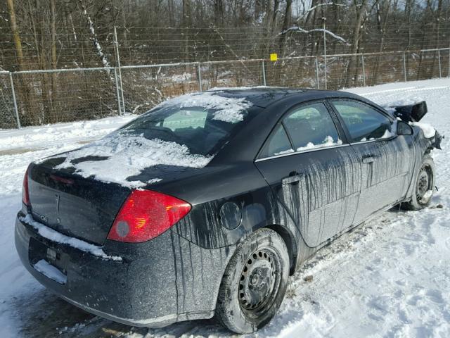 1G2ZF58B374270226 - 2007 PONTIAC G6 VALUE L BLACK photo 4