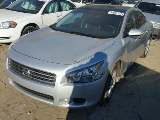 1N4AA51E49C835397 - 2009 NISSAN MAXIMA S SILVER photo 2