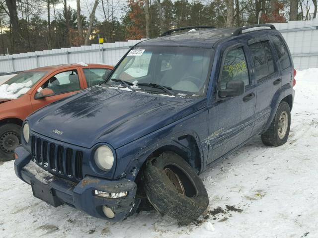 1J4GL58K14W166744 - 2004 JEEP LIBERTY LI BLUE photo 2