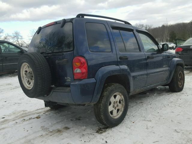 1J4GL58K14W166744 - 2004 JEEP LIBERTY LI BLUE photo 4