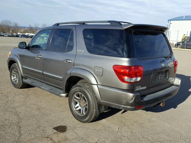 5TDBT48A86S274864 - 2006 TOYOTA SEQUOIA LI GRAY photo 3