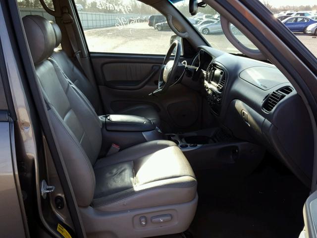 5TDBT48A86S274864 - 2006 TOYOTA SEQUOIA LI GRAY photo 5