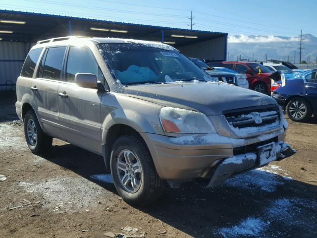 2HKYF18443H525830 - 2003 HONDA PILOT EX GOLD photo 1