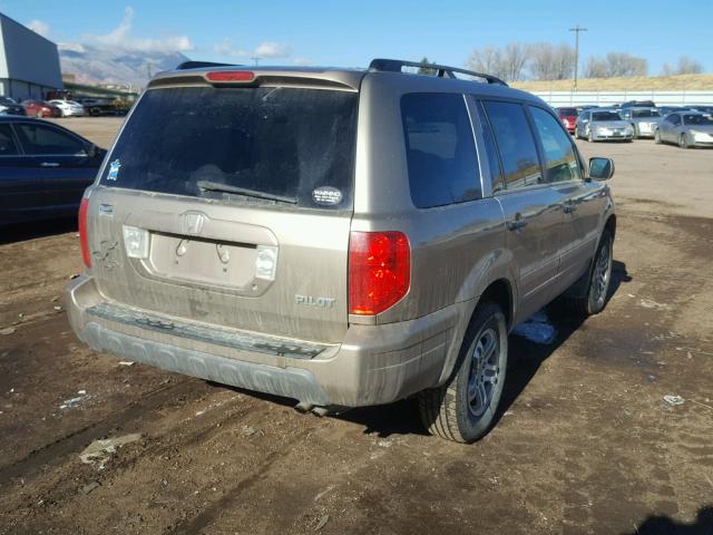 2HKYF18443H525830 - 2003 HONDA PILOT EX GOLD photo 4