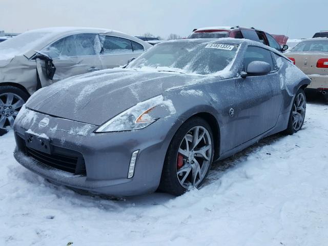 JN1AZ4EH5EM631037 - 2014 NISSAN 370Z BASE GRAY photo 2