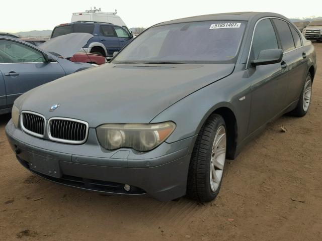 WBAGL63473DP63456 - 2003 BMW 745 I GRAY photo 2