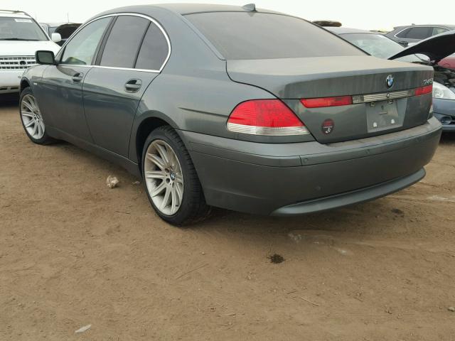 WBAGL63473DP63456 - 2003 BMW 745 I GRAY photo 3