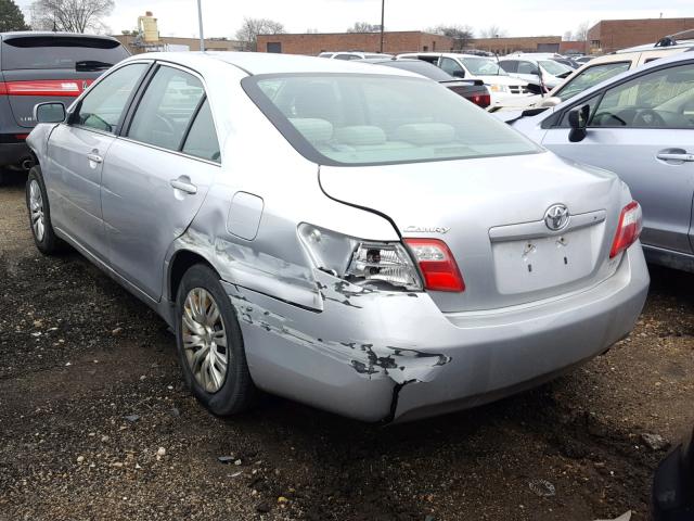 4T4BE46K79R088756 - 2009 TOYOTA CAMRY BASE SILVER photo 3
