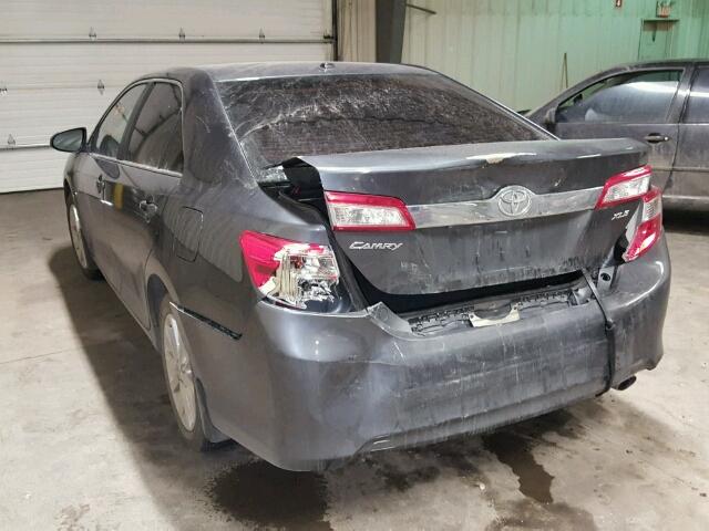 4T1BF1FK8CU034640 - 2012 TOYOTA CAMRY BASE GRAY photo 3