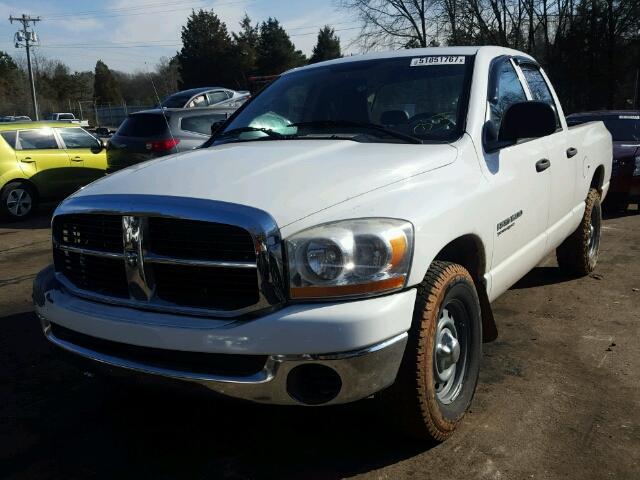 1D7HA18K86J145744 - 2006 DODGE RAM 1500 S WHITE photo 2