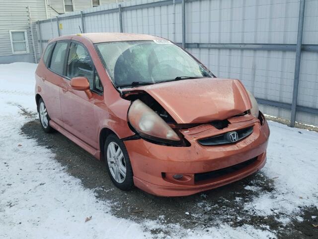 JHMGD38628S025557 - 2008 HONDA FIT SPORT ORANGE photo 1