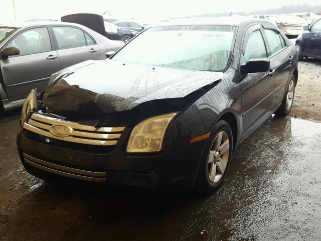 3FAHP07Z08R228858 - 2008 FORD FUSION SE BLACK photo 2