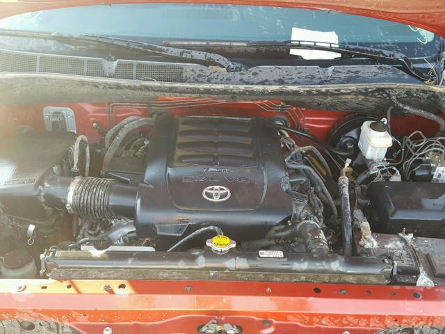 5TFHW5F16DX288280 - 2013 TOYOTA TUNDRA CRE RED photo 7
