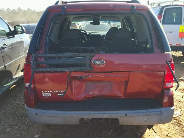 1FMDU63E32UB50580 - 2002 FORD EXPLORER X RED photo 9