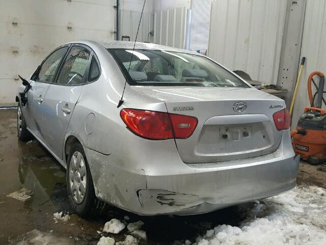 KMHDU46D97U134656 - 2007 HYUNDAI ELANTRA GL SILVER photo 3