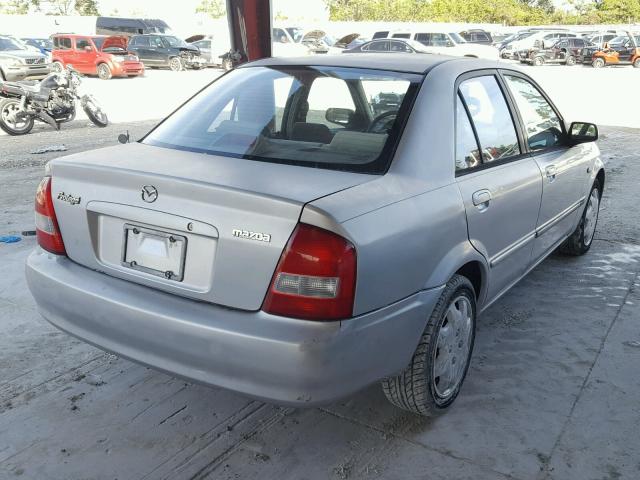 JM1BJ225421603279 - 2002 MAZDA PROTEGE DX SILVER photo 4