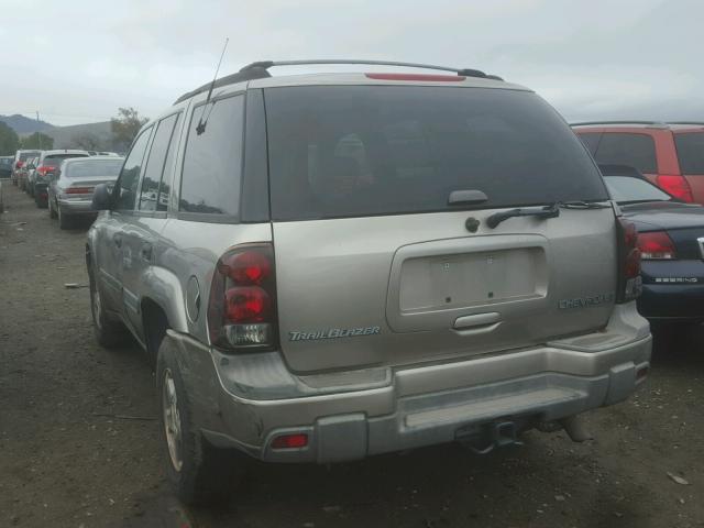 1GNDS13S922126340 - 2002 CHEVROLET TRAILBLAZE TAN photo 3