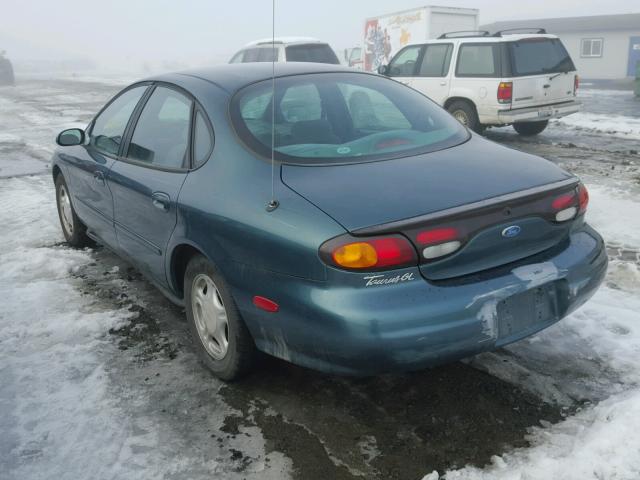 1FALP52U6VG263586 - 1997 FORD TAURUS GL GREEN photo 3