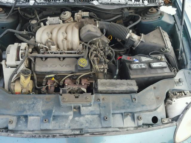 1FALP52U6VG263586 - 1997 FORD TAURUS GL GREEN photo 7