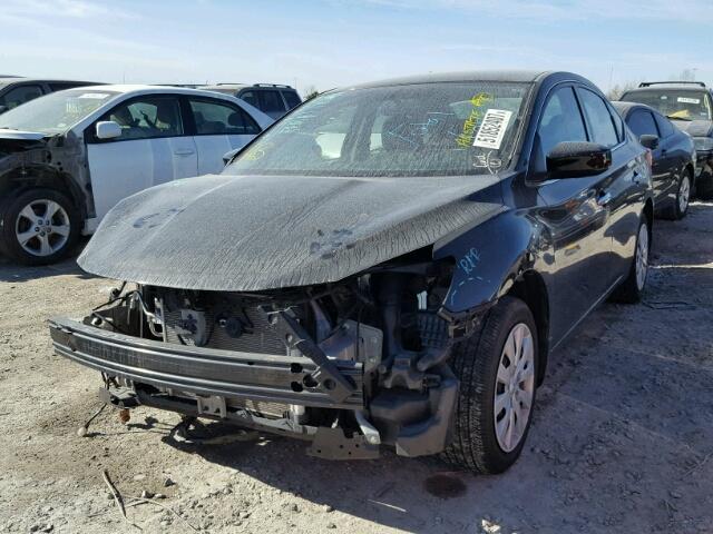 3N1AB7AP1GY213190 - 2016 NISSAN SENTRA S BLACK photo 2