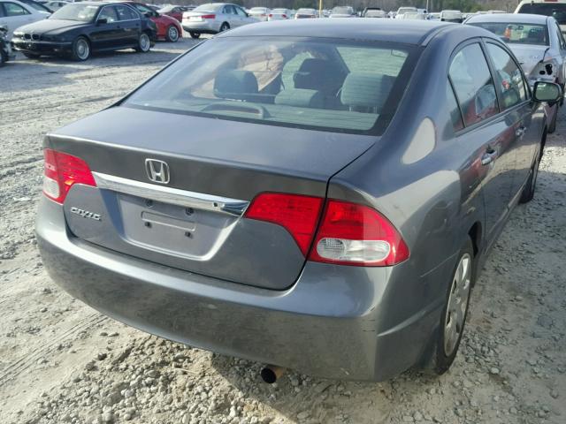 1HGFA16599L019336 - 2009 HONDA CIVIC LX GRAY photo 4