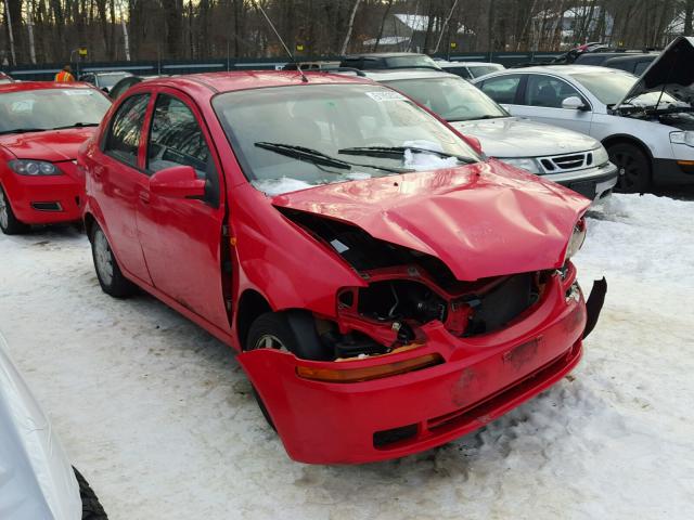 KL1TJ52674B220794 - 2004 CHEVROLET AVEO LS RED photo 1