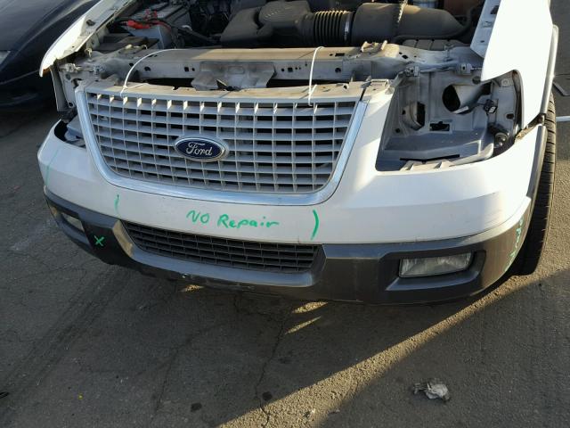 1FMPU15L64LB50612 - 2004 FORD EXPEDITION WHITE photo 9