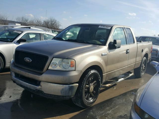 1FTRX12W84NB98605 - 2004 FORD F150 TAN photo 2