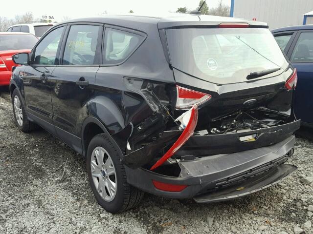 1FMCU0F7XDUC48756 - 2013 FORD ESCAPE S BLACK photo 3