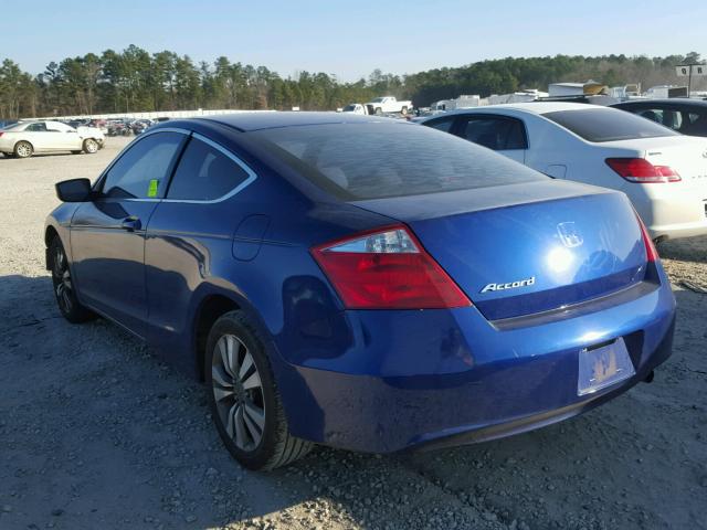 1HGCS12338A018889 - 2008 HONDA ACCORD LX- BLUE photo 3