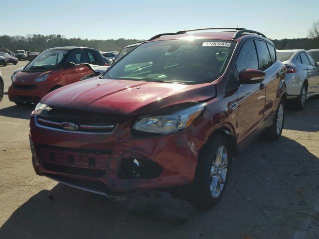 1FMCU0HX7DUC67715 - 2013 FORD ESCAPE SEL RED photo 2