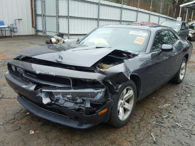 2C3CDYAG1DH645595 - 2013 DODGE CHALLENGER GRAY photo 2