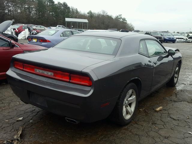 2C3CDYAG1DH645595 - 2013 DODGE CHALLENGER GRAY photo 4