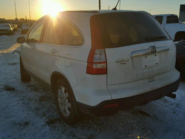 5J6RE48768L821139 - 2008 HONDA CR-V EXL WHITE photo 3