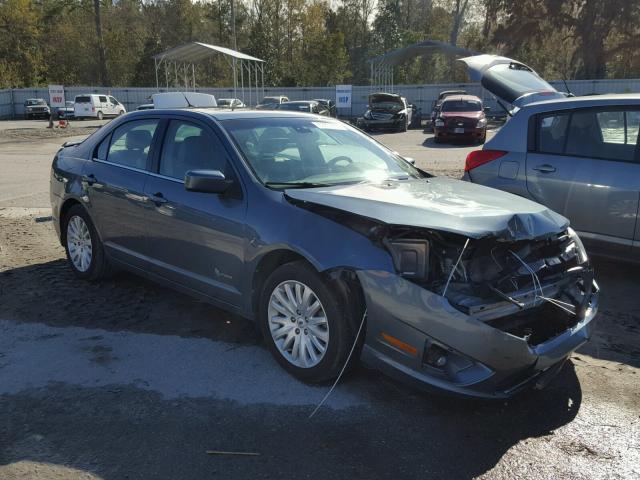 3FADP0L34CR184145 - 2012 FORD FUSION HYB BLUE photo 1