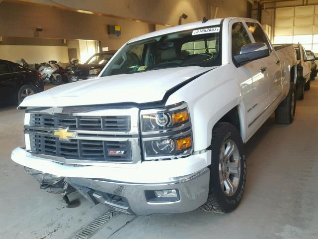 3GCUKSEC8EG131741 - 2014 CHEVROLET SILVERADO WHITE photo 2