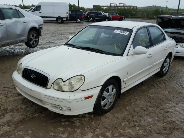 KMHWF25S34A063717 - 2004 HYUNDAI SONATA GL WHITE photo 2