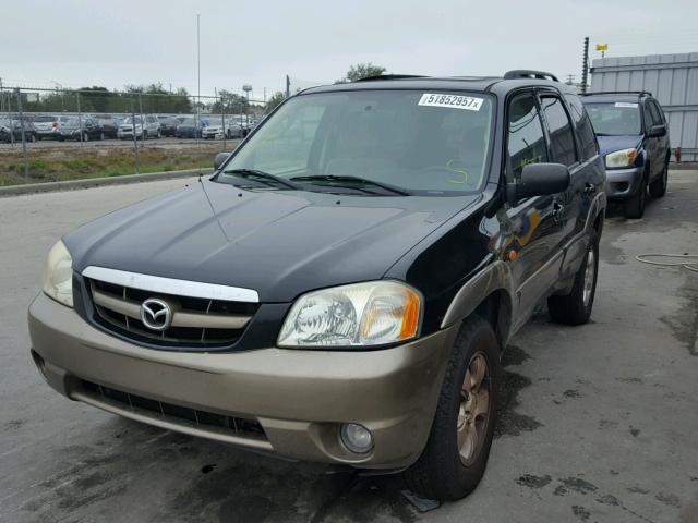 4F2YZ94174KM31820 - 2004 MAZDA TRIBUTE LX BLACK photo 2