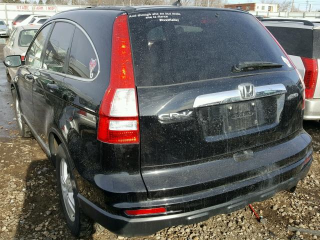 5J6RE4H53BL031416 - 2011 HONDA CR-V EX BLACK photo 3