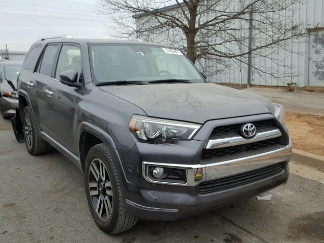 JTEBU5JR7E5185452 - 2014 TOYOTA 4RUNNER SR GRAY photo 1