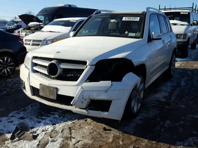 WDCGG8HB7BF690810 - 2011 MERCEDES-BENZ GLK 350 4M WHITE photo 2