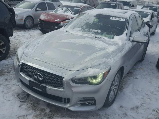 JN1EV7AP1HM735623 - 2017 INFINITI Q50 PREMIU SILVER photo 2