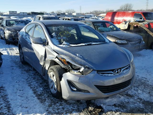 5NPDH4AE2GH701731 - 2016 HYUNDAI ELANTRA SE GRAY photo 1