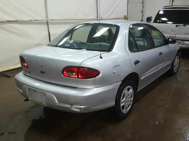 1G1JC524727473129 - 2002 CHEVROLET CAVALIER B SILVER photo 4