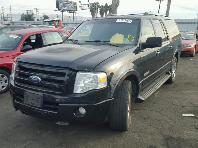 1FMFK19528LA10916 - 2008 FORD EXPEDITION BLACK photo 2