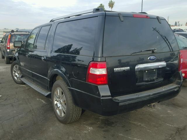 1FMFK19528LA10916 - 2008 FORD EXPEDITION BLACK photo 3