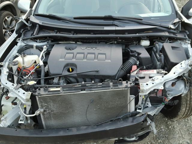 2T1BU4EE1DC030595 - 2013 TOYOTA COROLLA BA SILVER photo 7