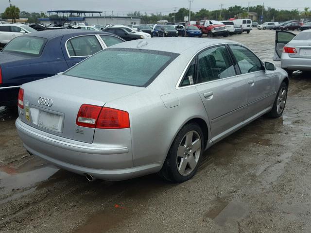 WAUML44E94N014085 - 2004 AUDI A8 L QUATT SILVER photo 4